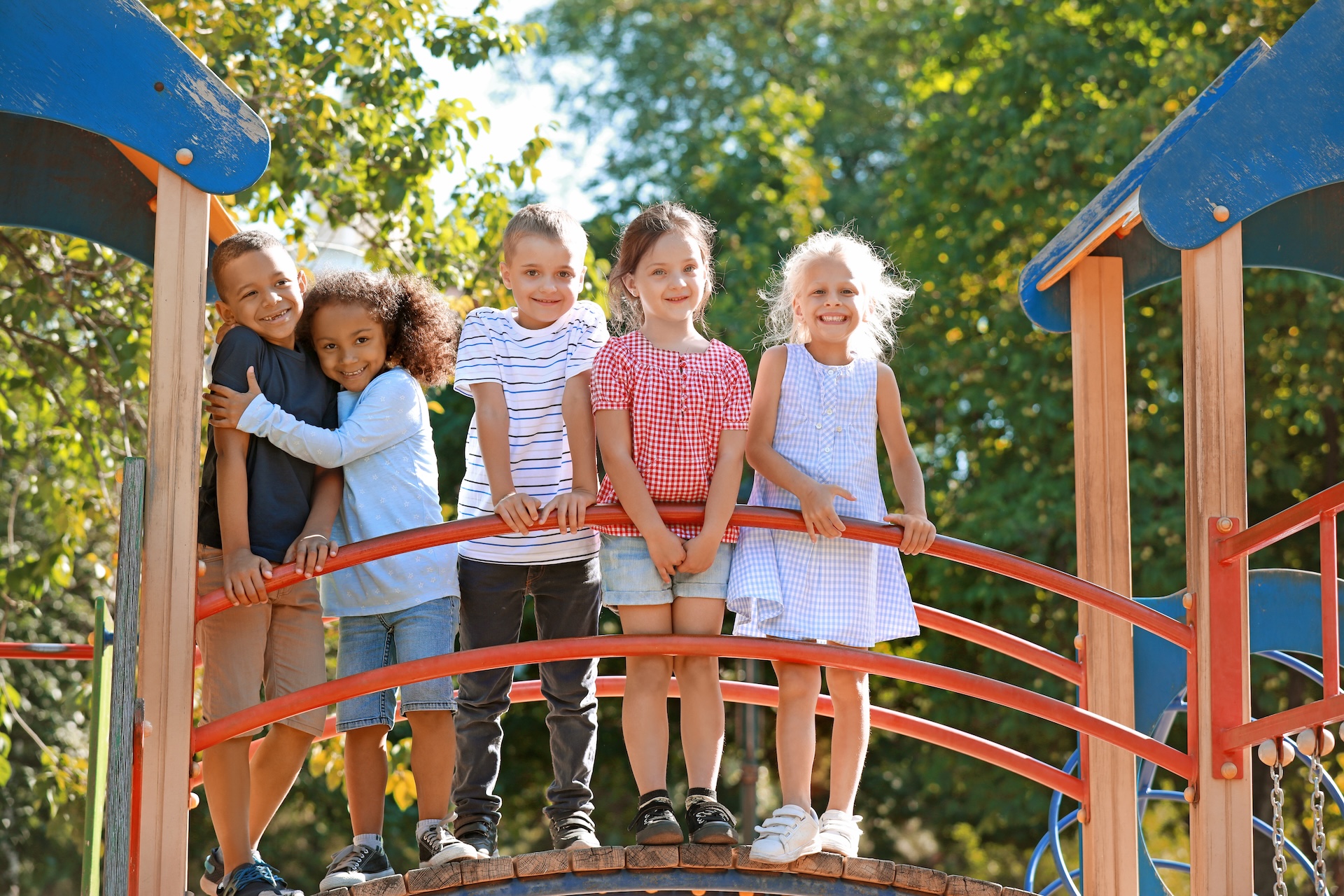 5 Children on a playground