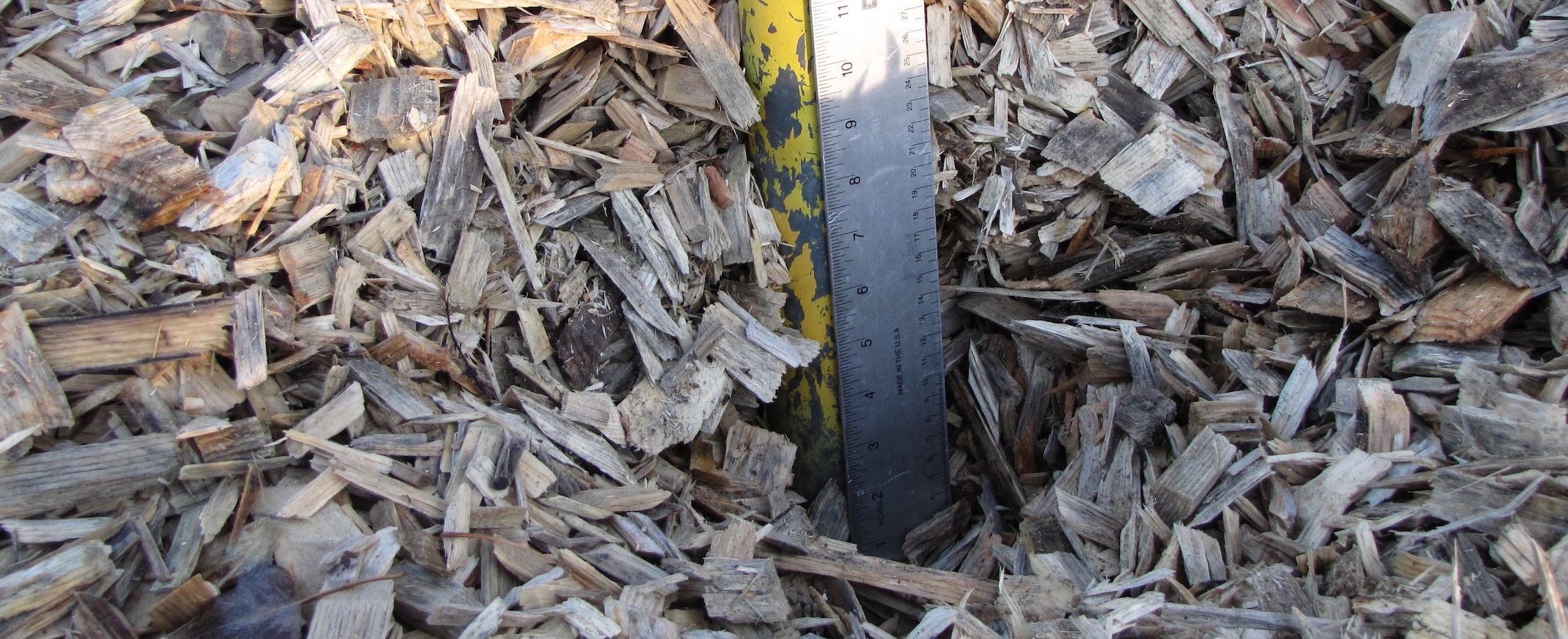 Loose fill surface being measured.